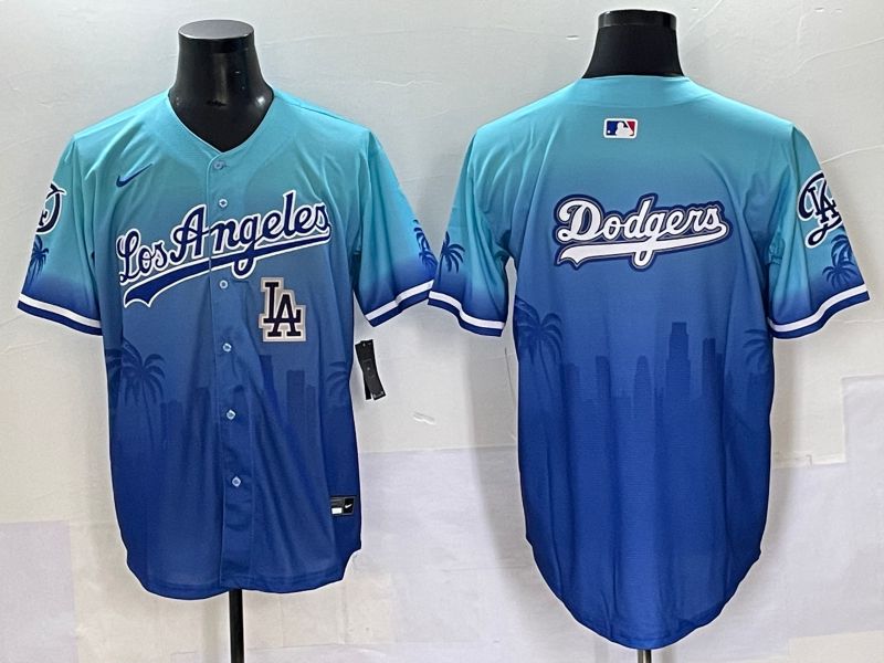 Men 2025 Los Angeles Dodgers Blank Blue Game Nike MLB Jersey style 62615